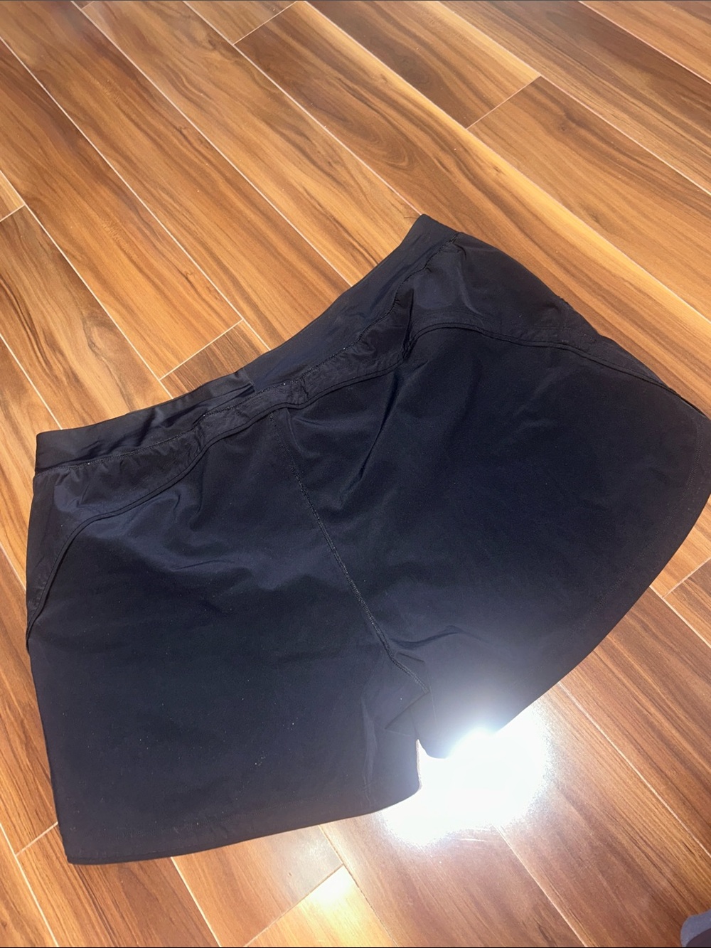 26W Lands End black swim shorts
